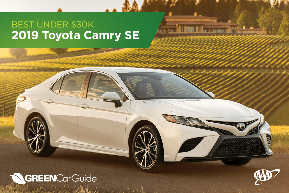 AAA Green Car Guide Best Under $30K Winner Toyota Camry