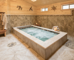 Relax your body in the jacuzzi spa