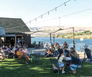 Bridgeway pub on the waterfront of the columbia river.