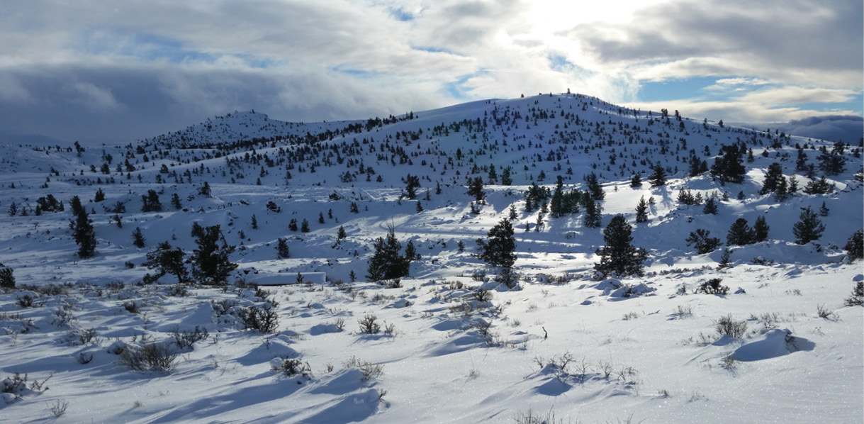 Craters of the Moon is a great national park to visit in winter.