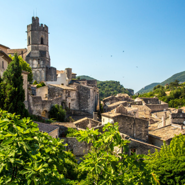 View of Viviers from the towns high point. Viviers is a commune