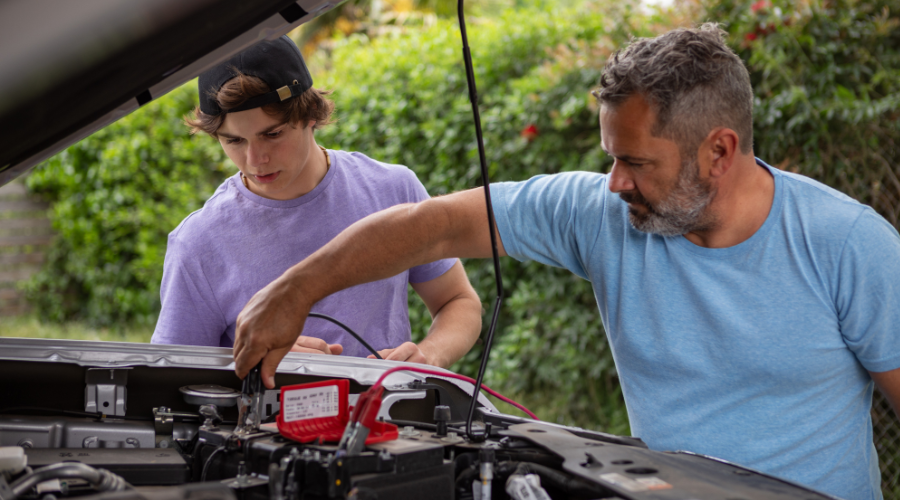 checking-car-battery